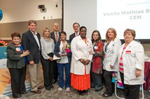 2017 Winthrop Univ. Hospital,  Vanita Mathias, administration and staff 